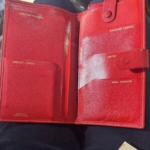 VINTAGE IMPORTED ENGLISH MOROCCO LEATHER WALLET